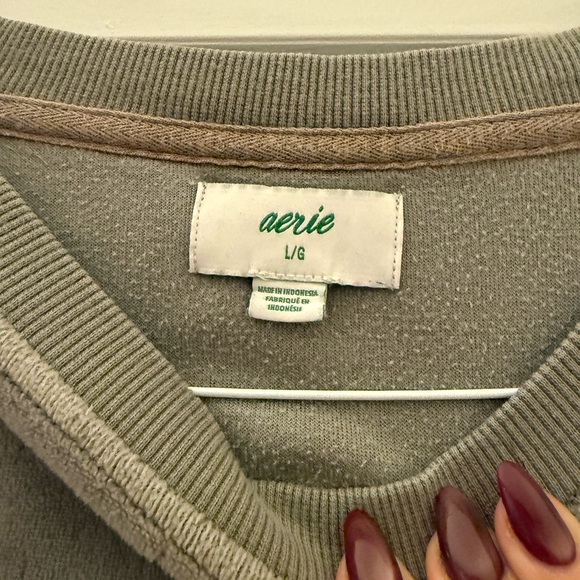 Aerie Velour Crewneck Sweatshirt – Size L - Picture 4 of 9